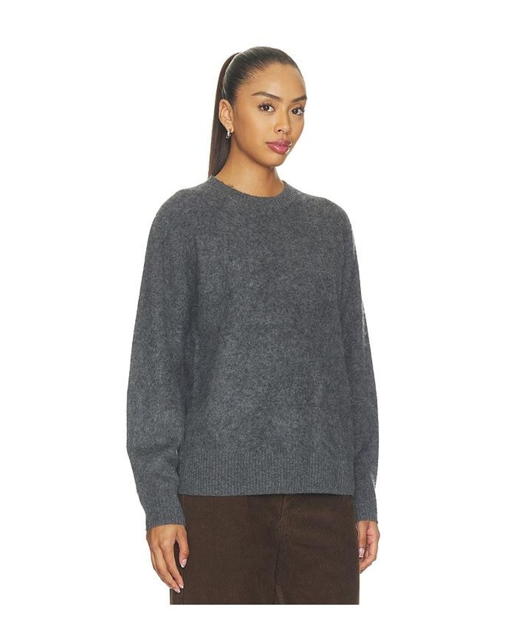 ALIGNE Gray Adrianna Crew Neck Knit Jumper