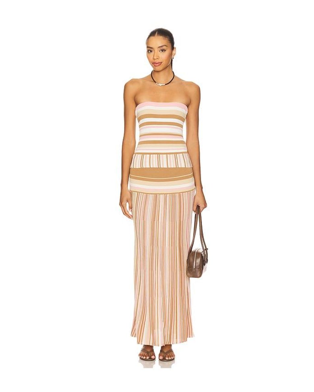 Faithfull The Brand Multicolor Citara Strapless Top