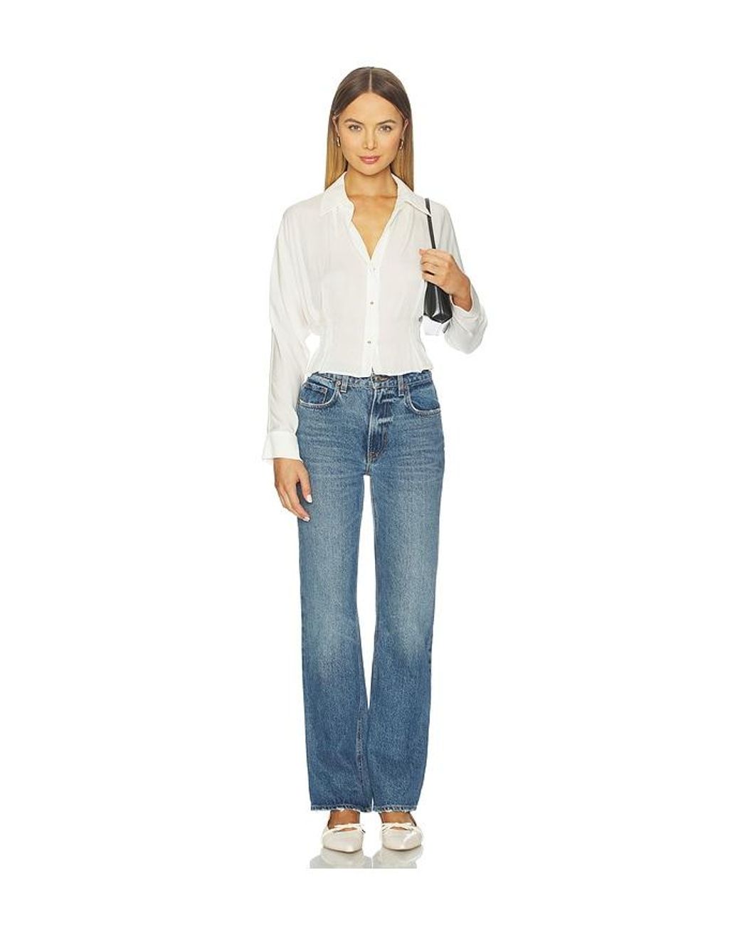 Hevron White Regine Top