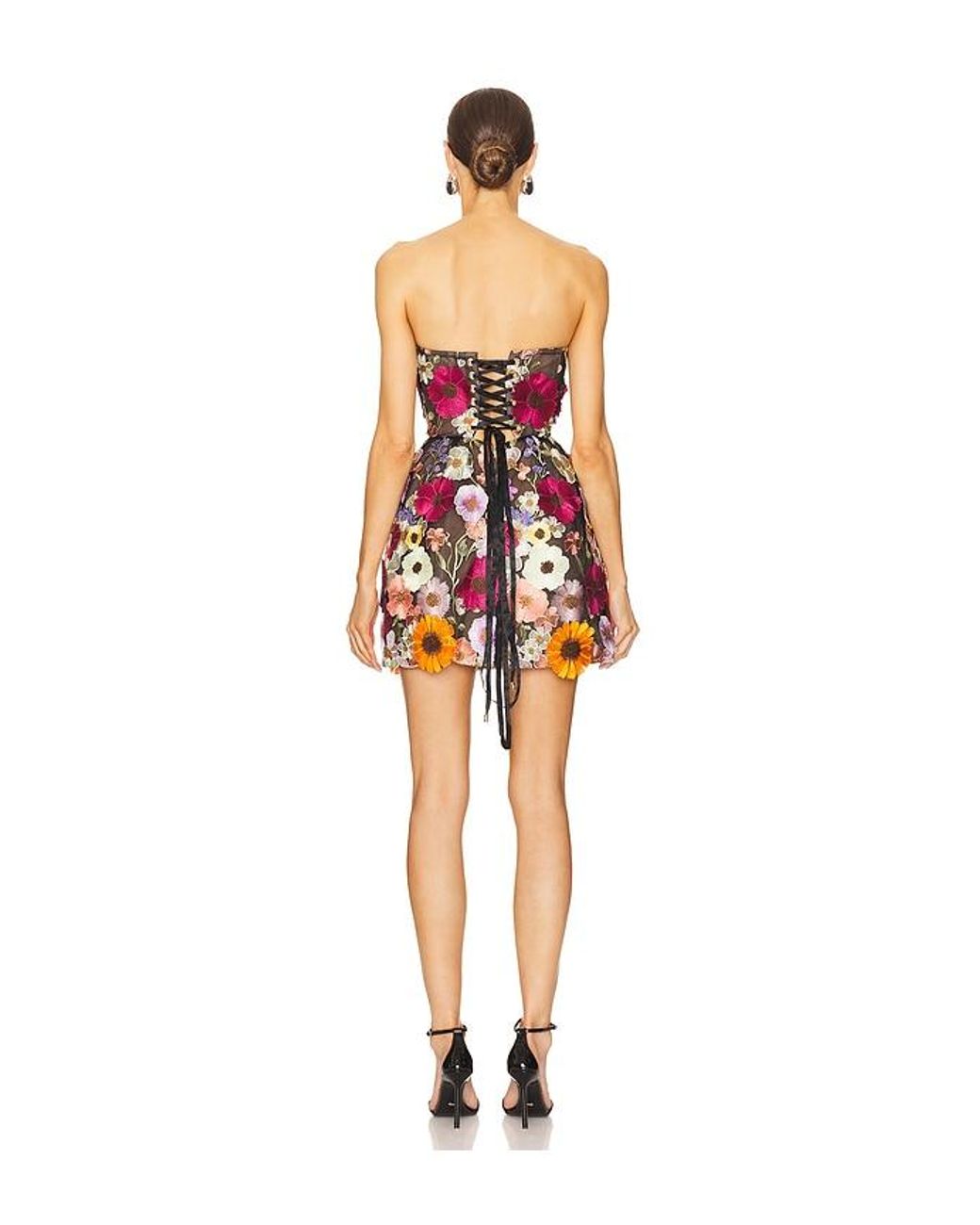 Bronx and Banco Red Bouquet Maraya Mini Dress