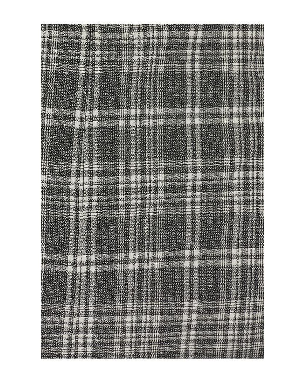 YUHAN WANG Gray Hand Crafted Rose Check Dress