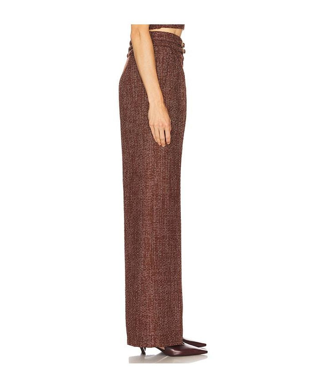 Amanda Uprichard Brown X Revolve Blythe Pants