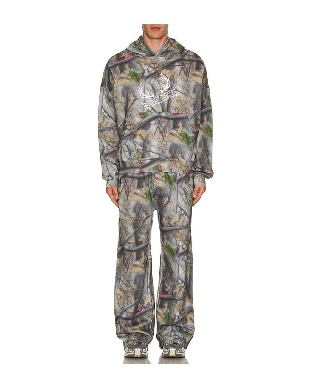 JUNGLES Green Track Pant for men