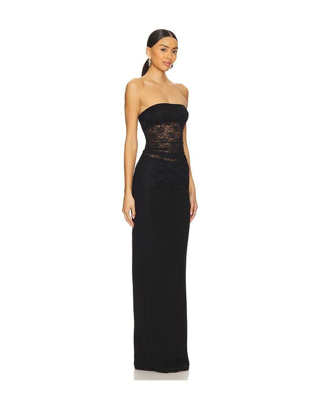 Lovers + Friends Black Zahra Gown