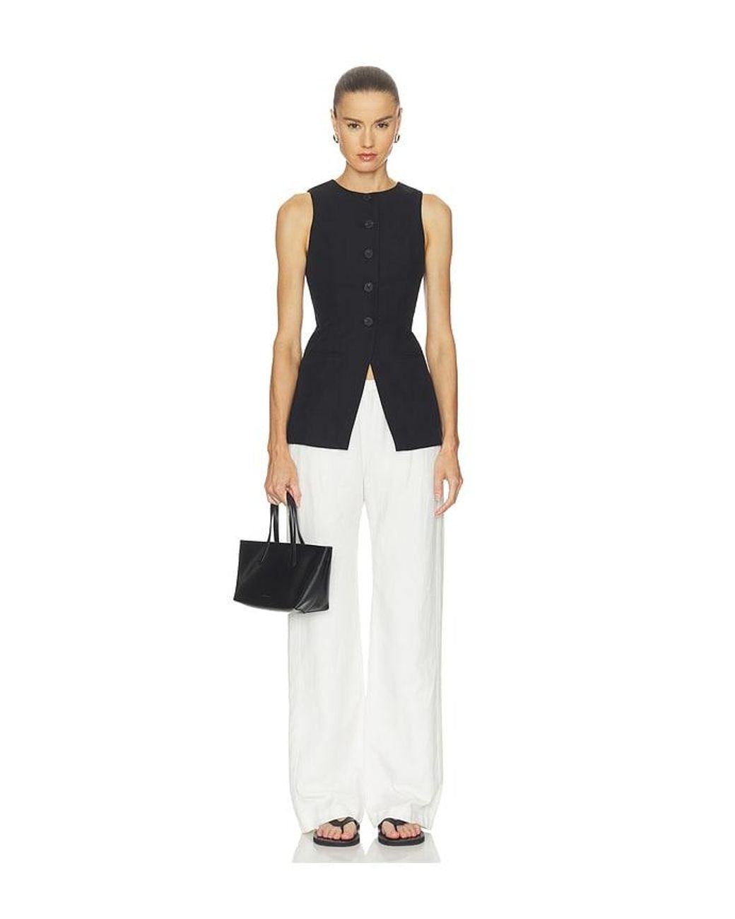 ALIGNE Blue Leo Linen Mix Waistcoat