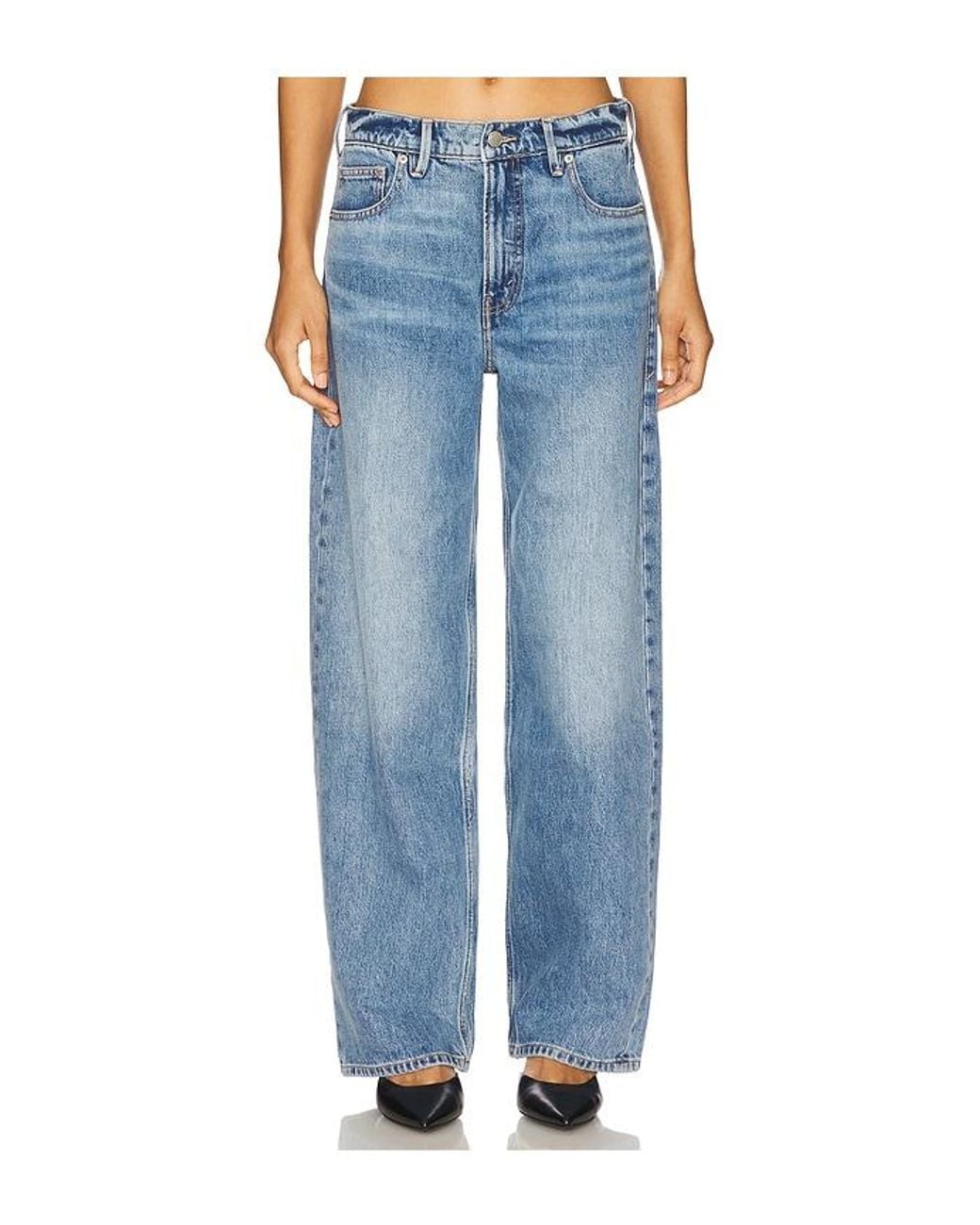 GOOD AMERICAN Blue Good Standard Baggy Jeans