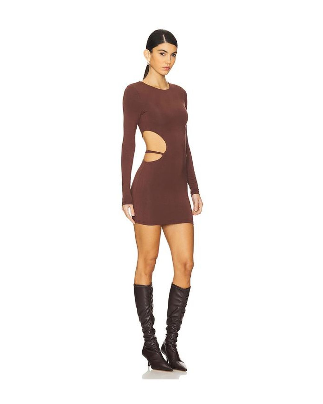 ROBE TORIANNA en Chocolate superdown en coloris Red