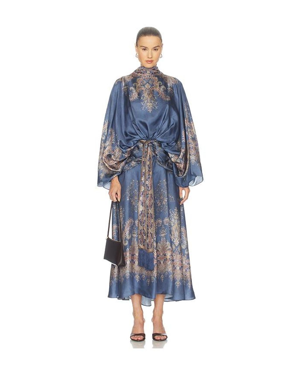 Zimmermann Blue Valiant Batwing Gown