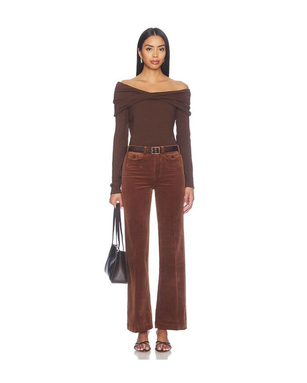 PAIGE Brown Aaliyah Top