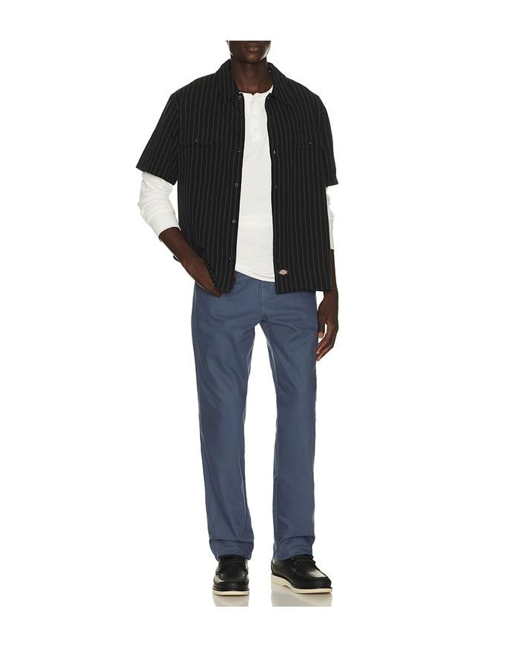 Dickies Blue Wellsville Loose Tapered Twill Pant for men