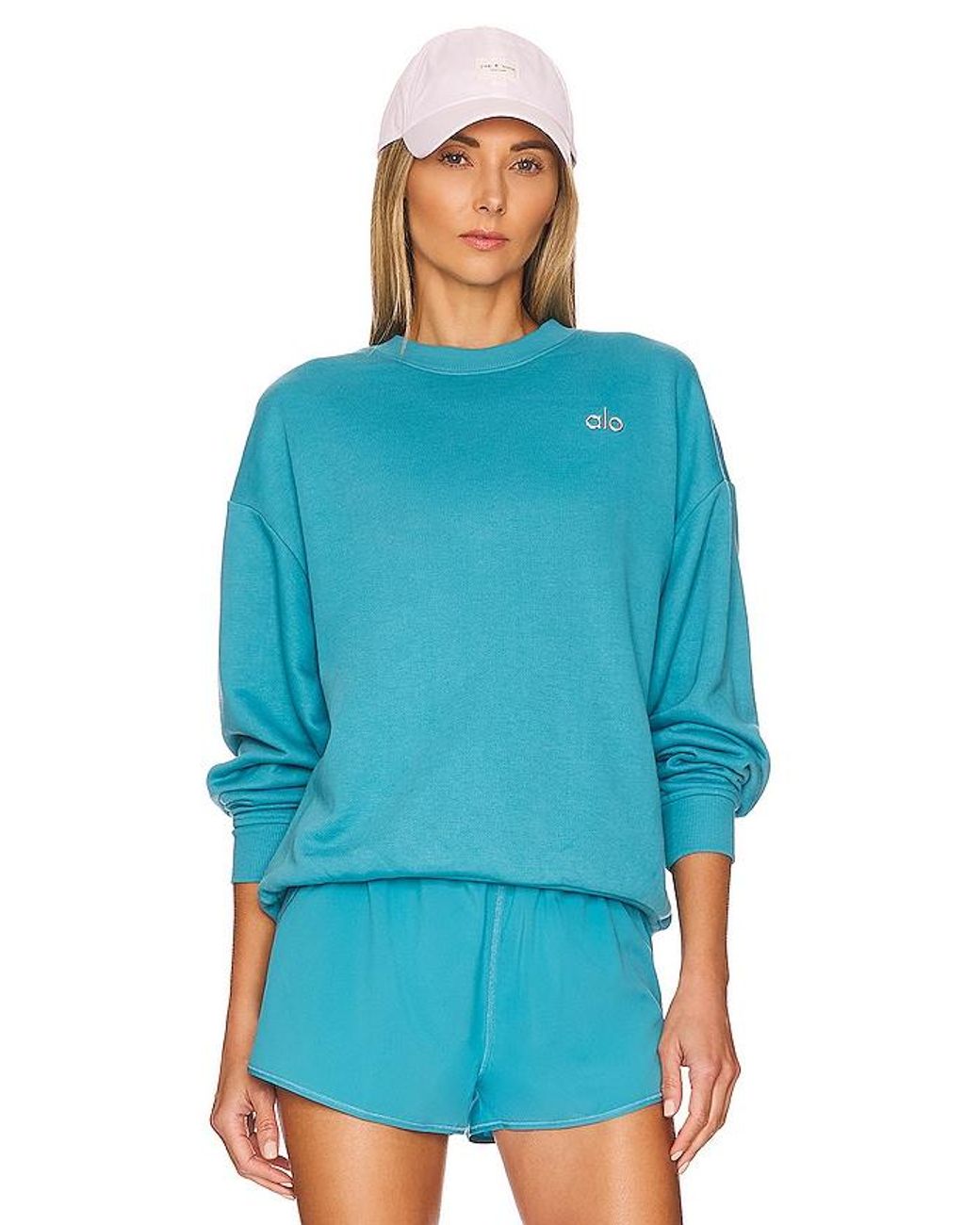 Alo Yoga Accolade Crew Neck in Blue Lyst Australia