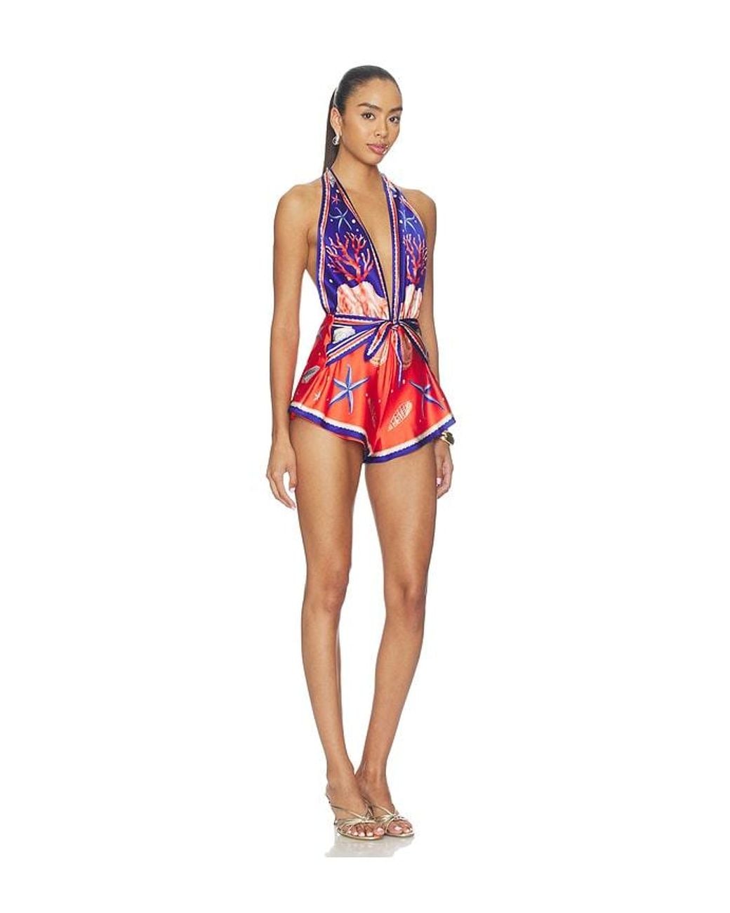 retroféte Red Ledda Romper