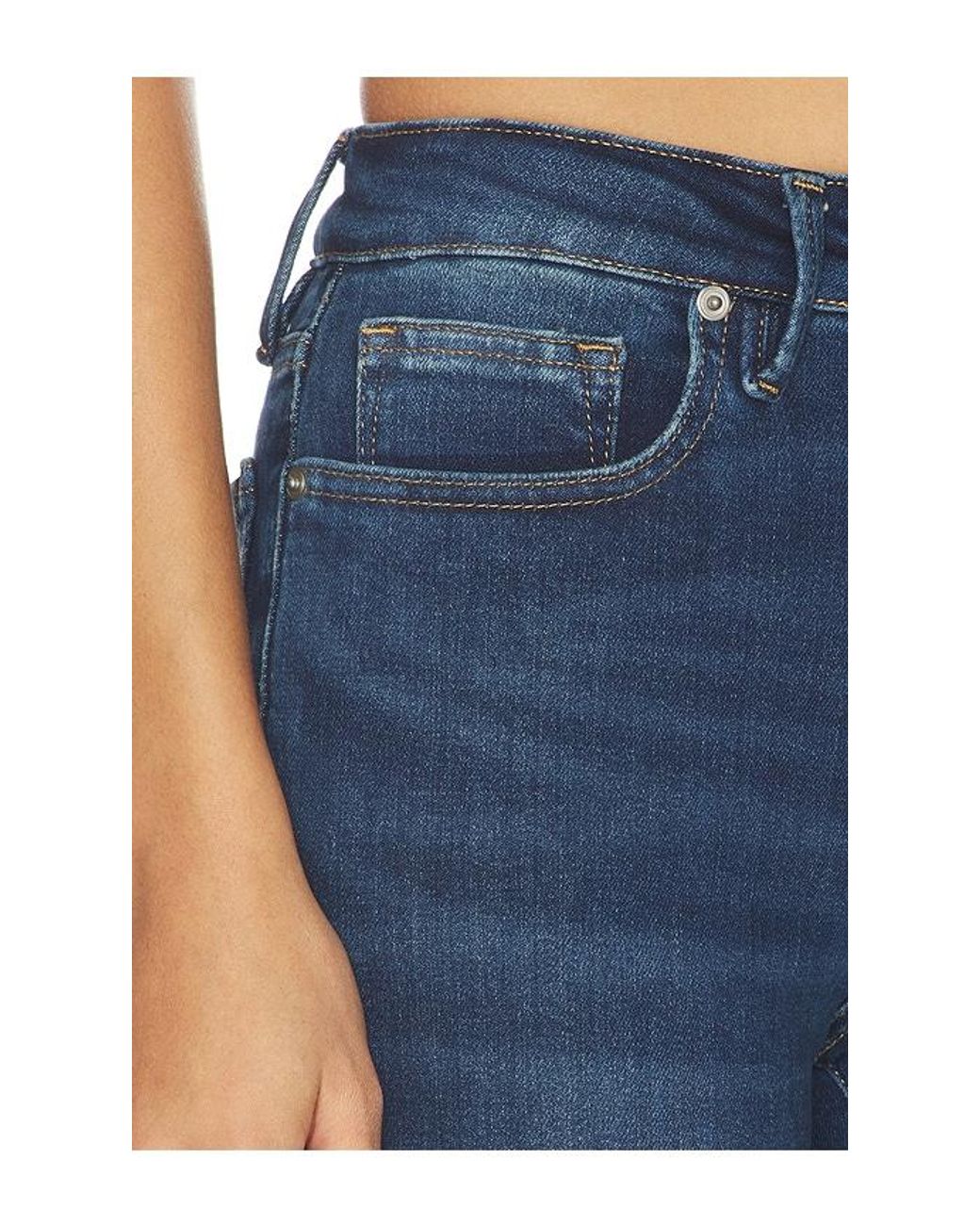 GOOD AMERICAN Blue Compression Good Legs Flare Jeans