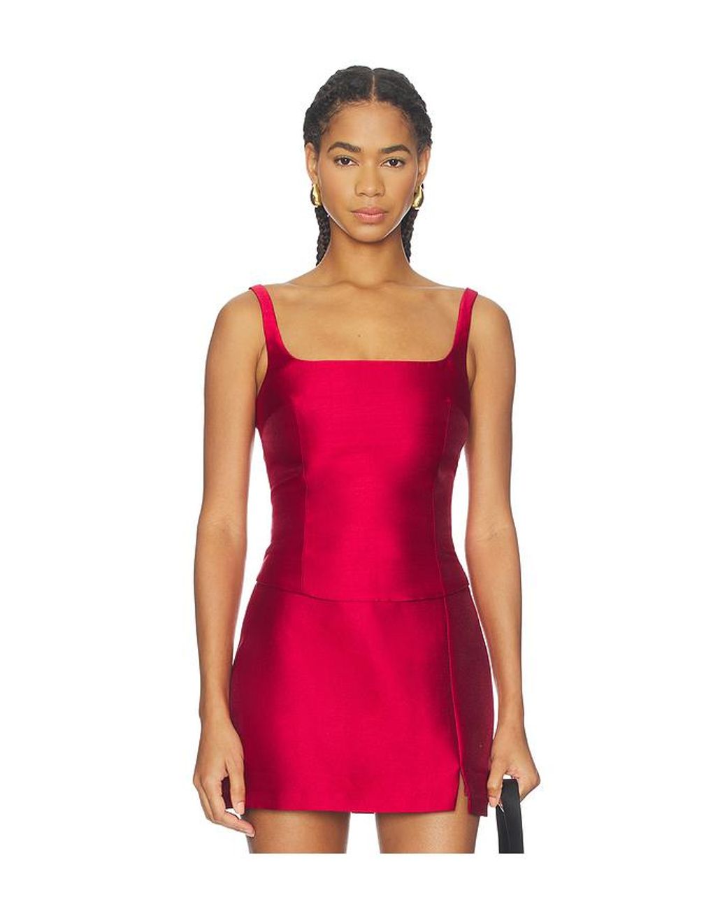 Amanda Uprichard Red Jacksonville Top