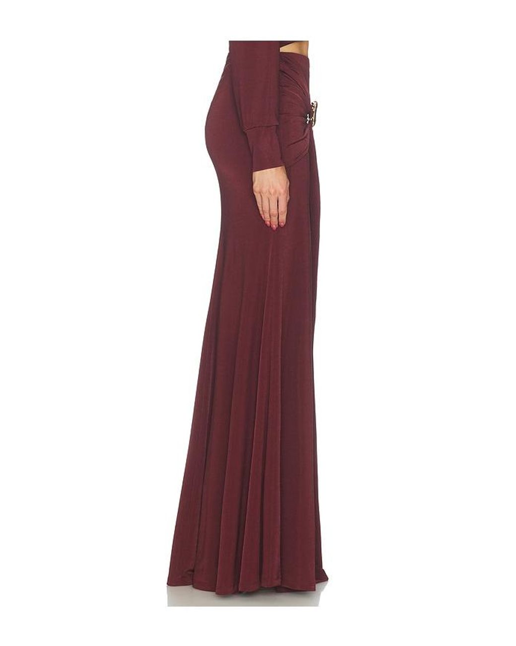 PATBO Red Helo Jersey Long Skirt