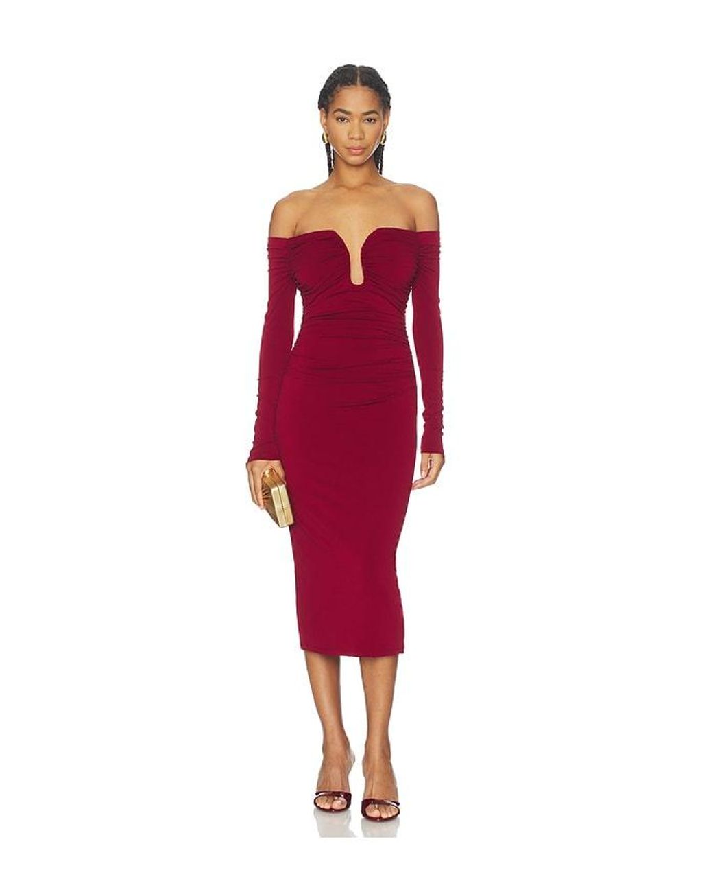 Astr Red Lovinia Dress