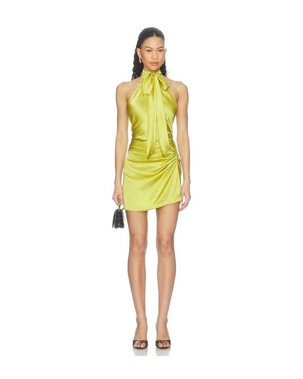 Stone Cold Fox Yellow X Revolve Ellie Halter Mini Dress