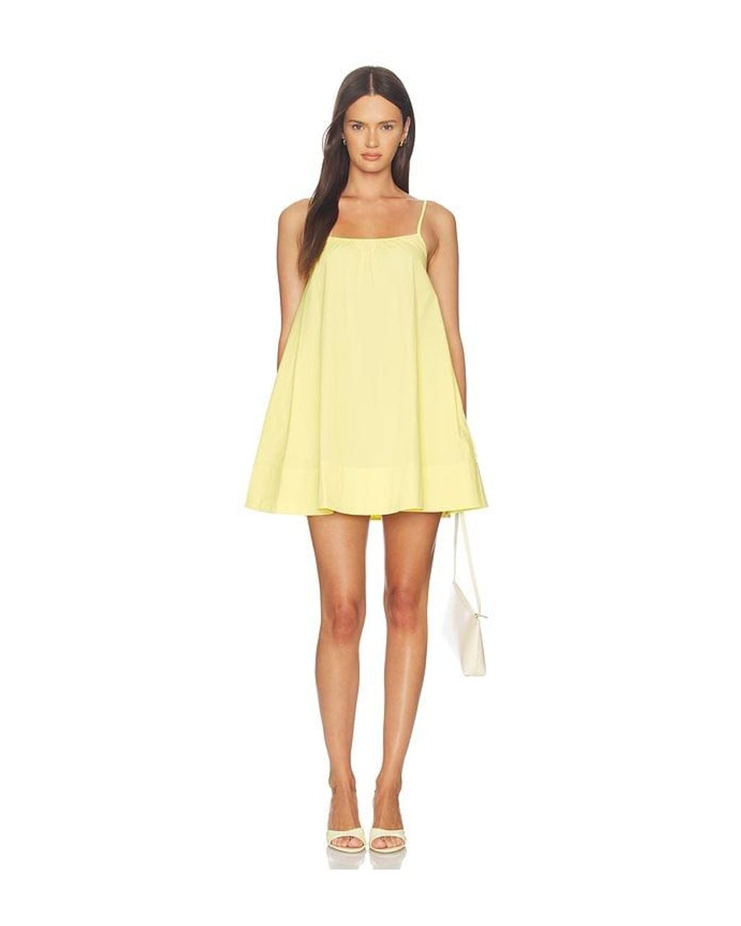 Solid & Striped Yellow Minikleid Lindsay