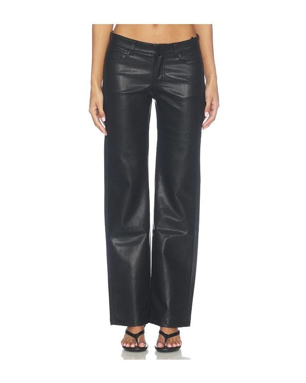 Lioness Black Heartbreaker Faux Leather Pants