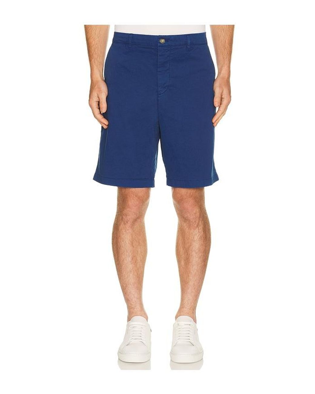 J.Lindeberg Blue Shane Cotton Stretch Shorts for men