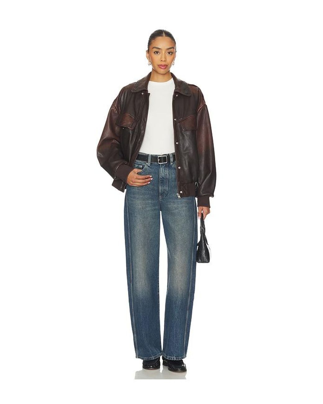 DL1961 Blue Taylor Ultra High Rise Barrel Jeans
