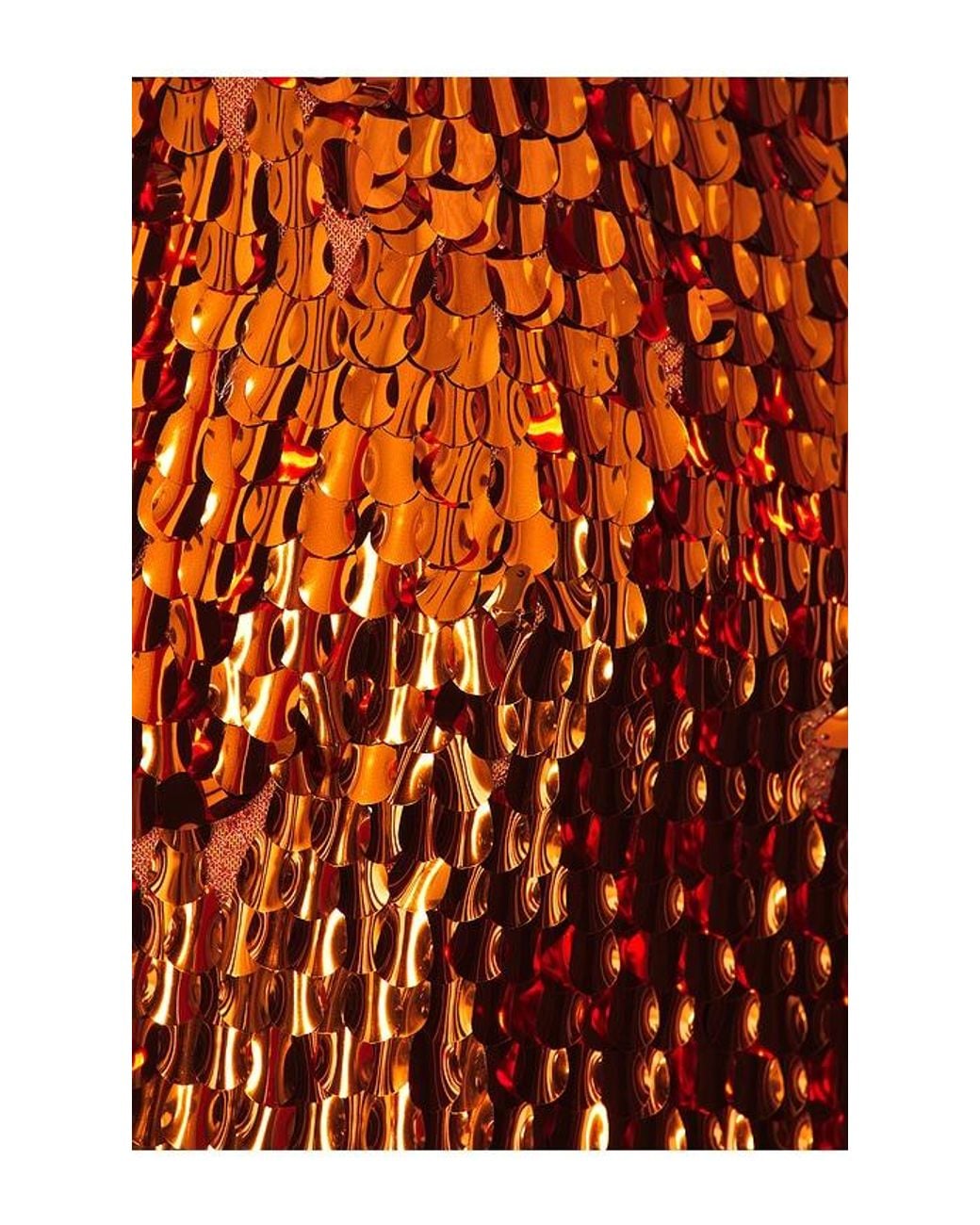 Kim Shui Orange Sequin Mini Dress