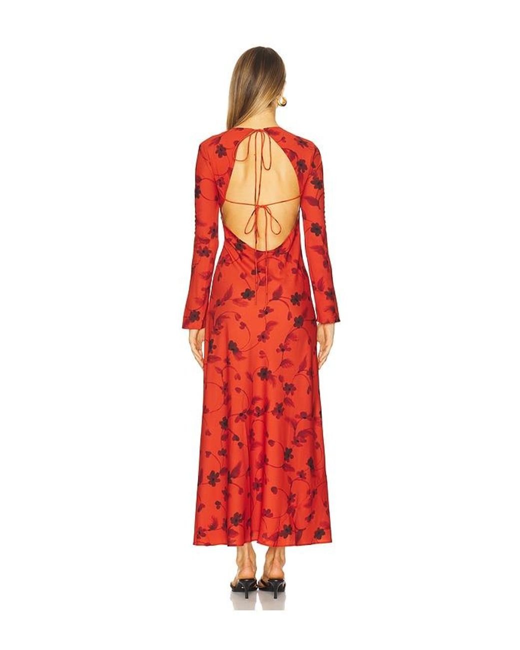Faithfull The Brand Red Mesa Maxi Dress