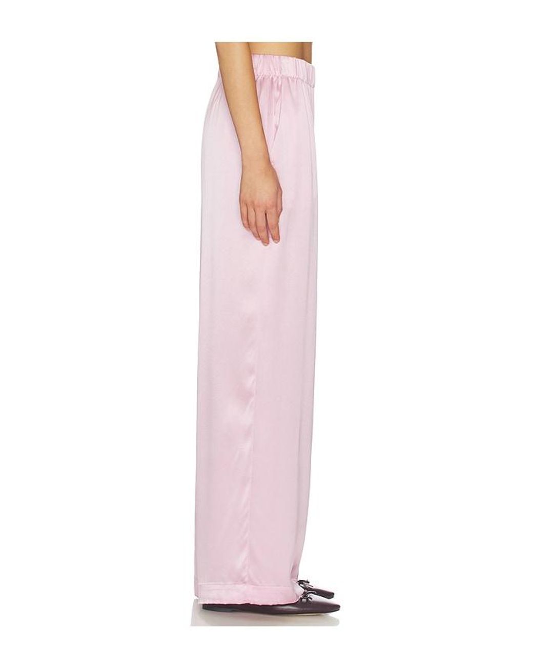 SABLYN Pink Brynn High Rise Pull On Wide Leg Pant