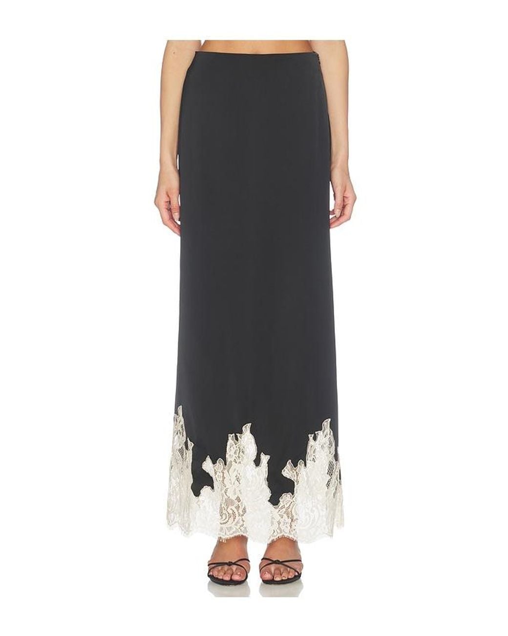 MORE TO COME Black X Hannah Lizzy Shelbie Maxi Skirt