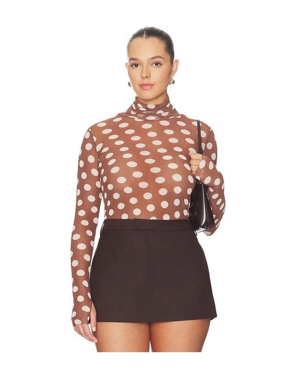 AFRM Brown Zadie Top