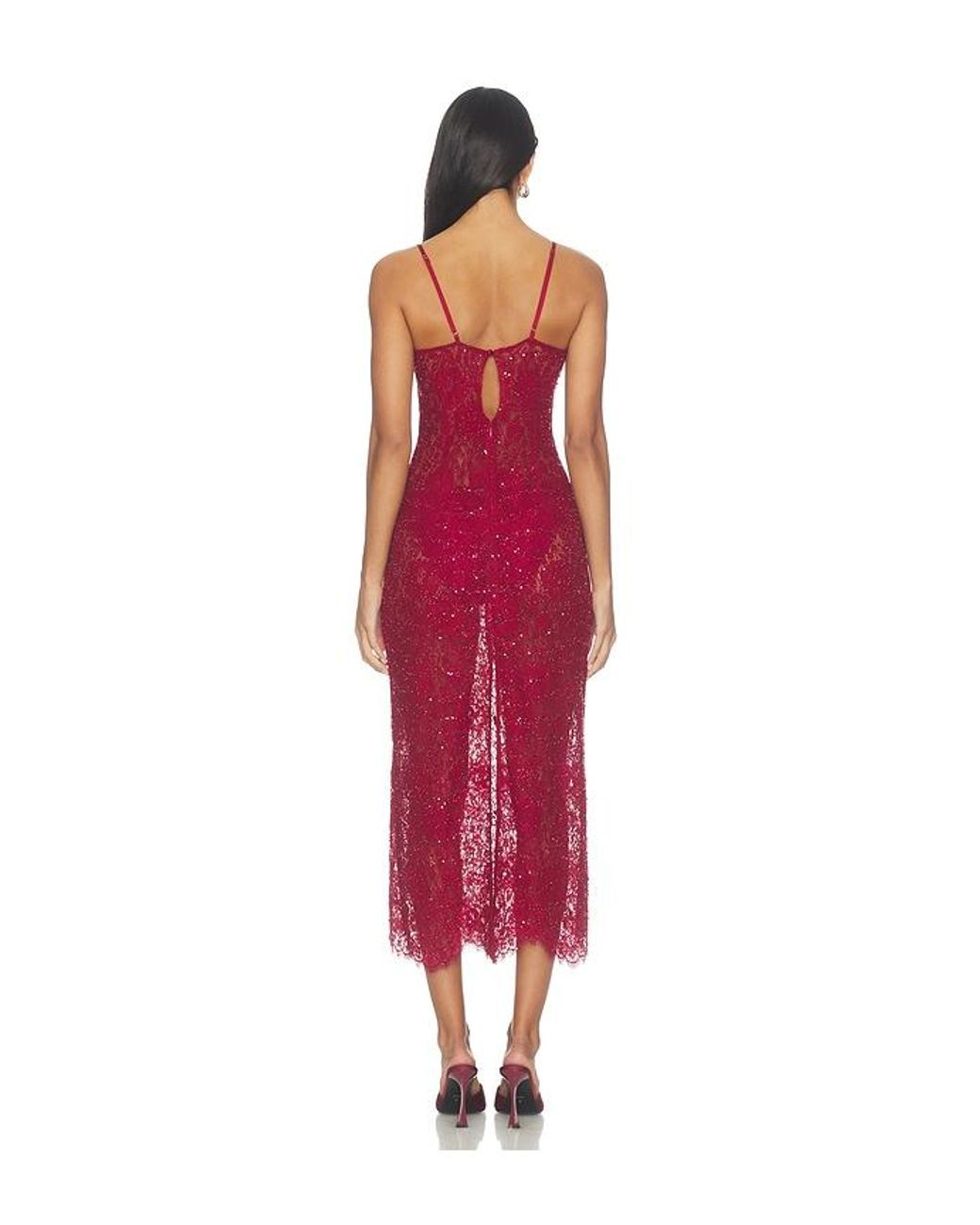 V. Chapman Red Hallie Dress