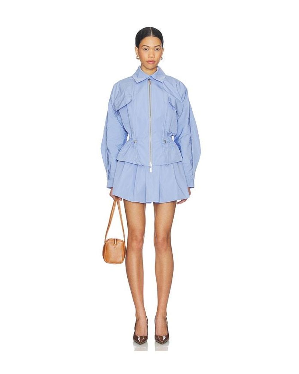 SELMACILEK Blue Polka Skirt