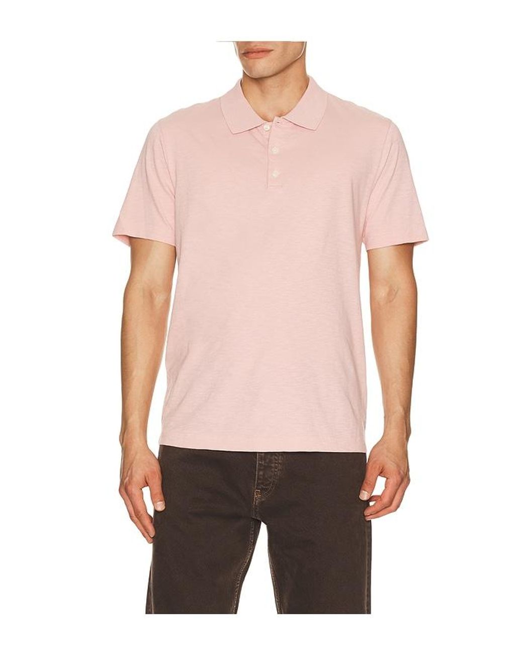 Theory Pink Bron Polo for men