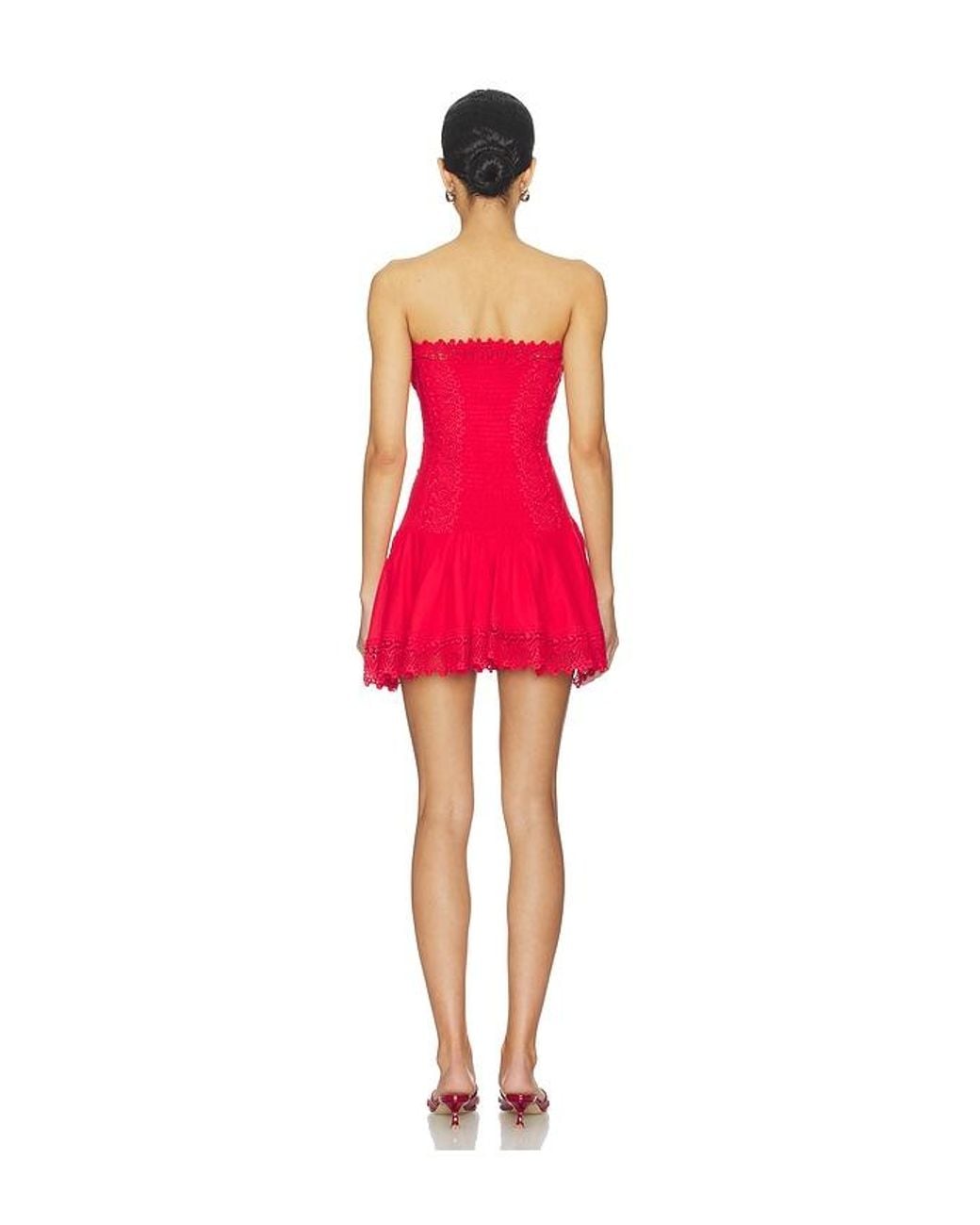 Charo Ruiz Red Julisse Short Dress