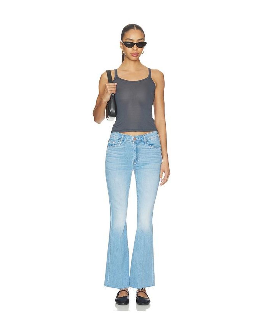 Mother Blue The Weekend Fray Jeans
