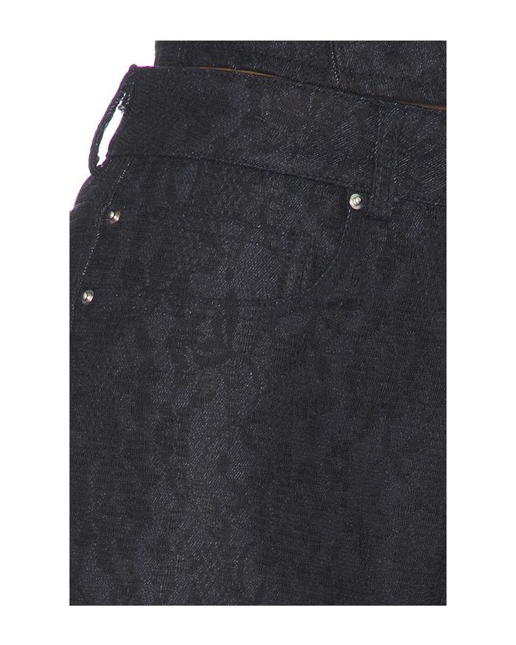 Fleur du Mal Blue Lace Denim Short