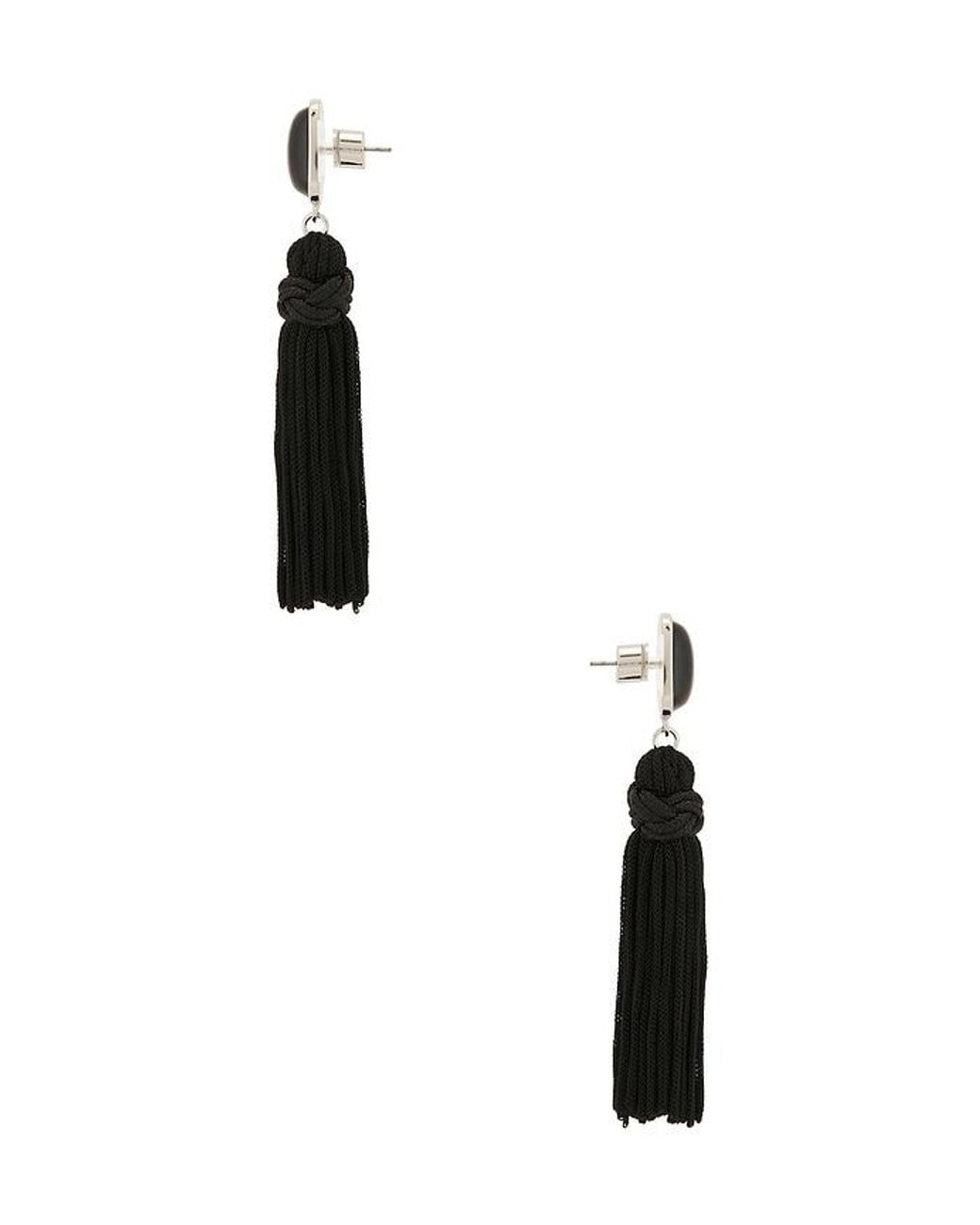 Frasier Sterling Black After Hours Tassle Earrings