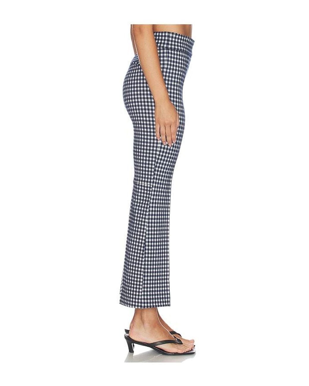 Spanx Blue Pintuck Kick Flare Pant
