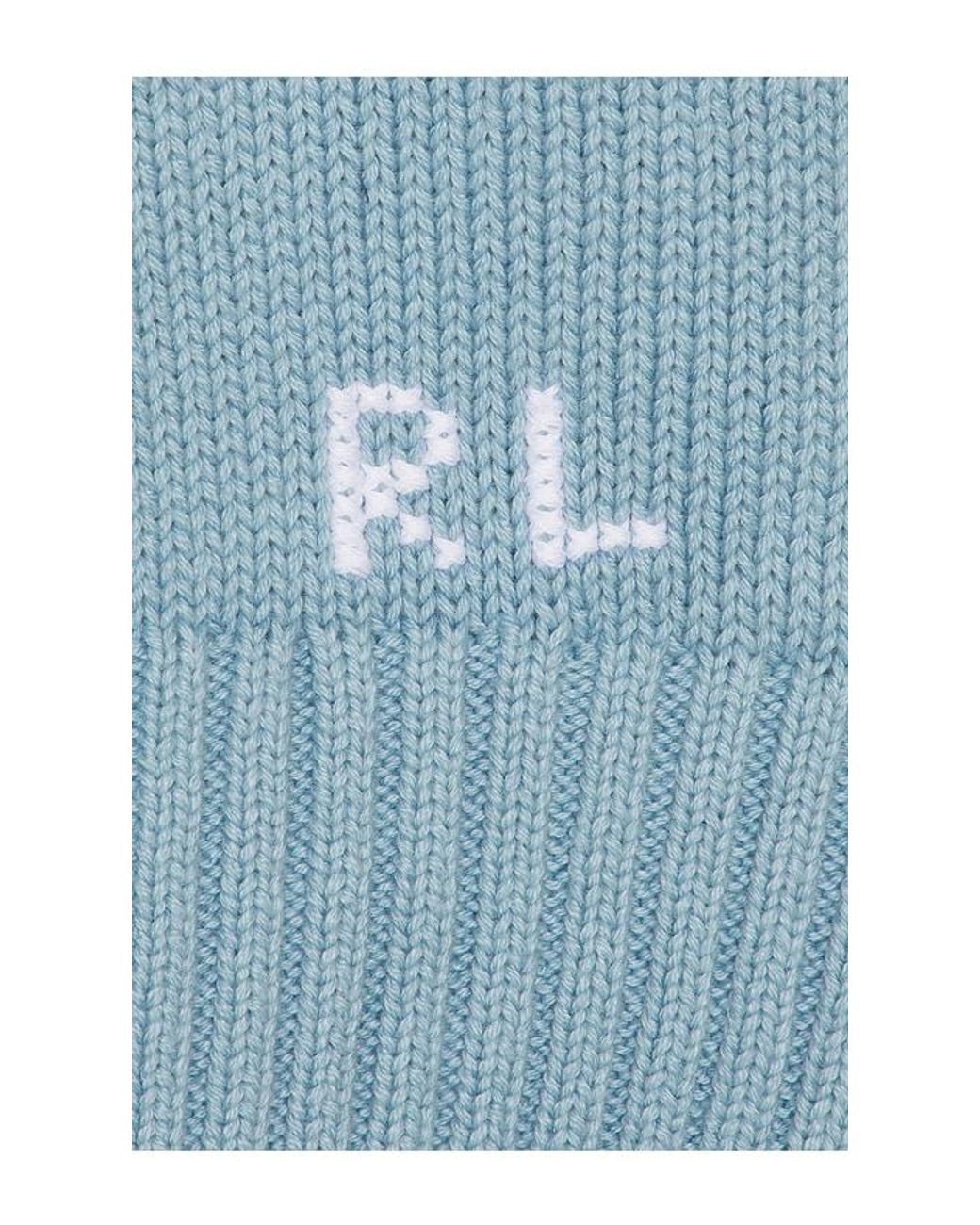 Polo Ralph Lauren Blue Cotton Bear Crew Neck Pullover
