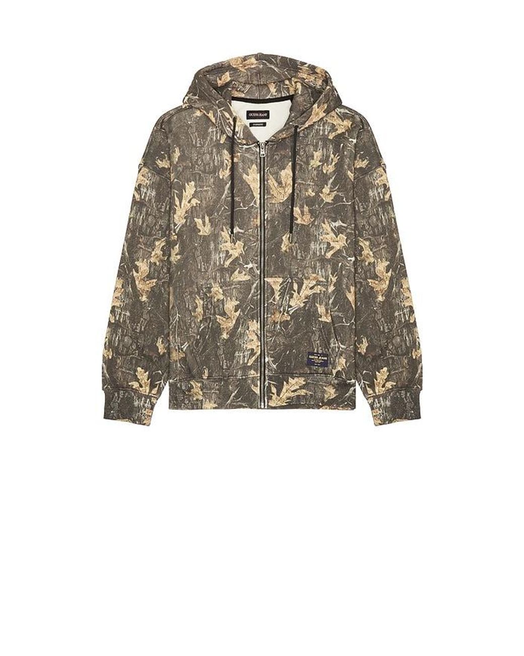 Guess Multicolor Zip Up Hoodie for men
