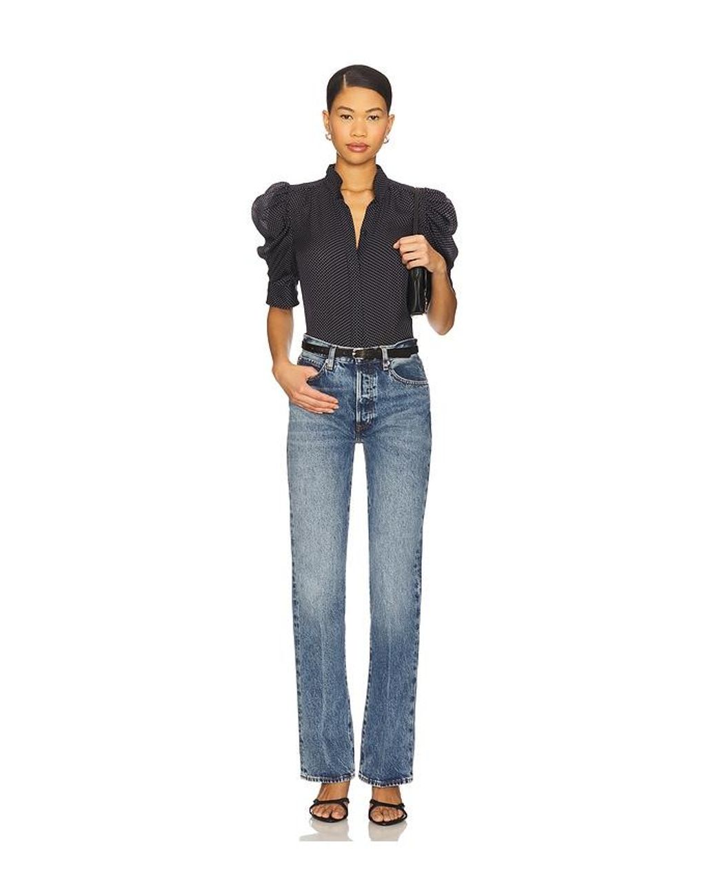 FRAME Blue The Vertical Jeans