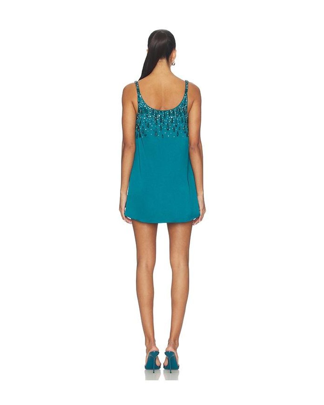 retroféte Blue Jinori Crystal Dress