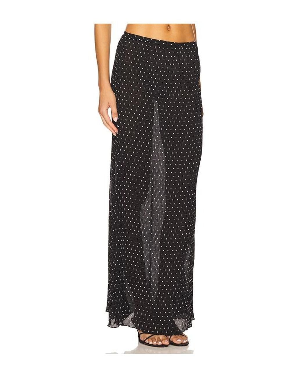 Lioness Black Ford Maxi Skirt