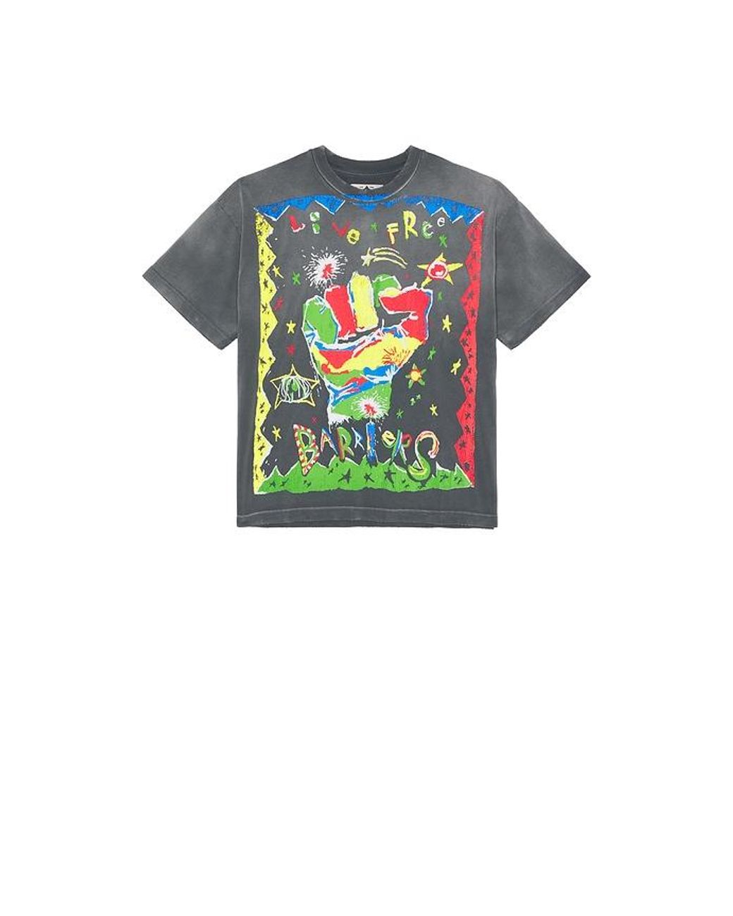 Barriers Worldwide Multicolor Voodoo Tee for men