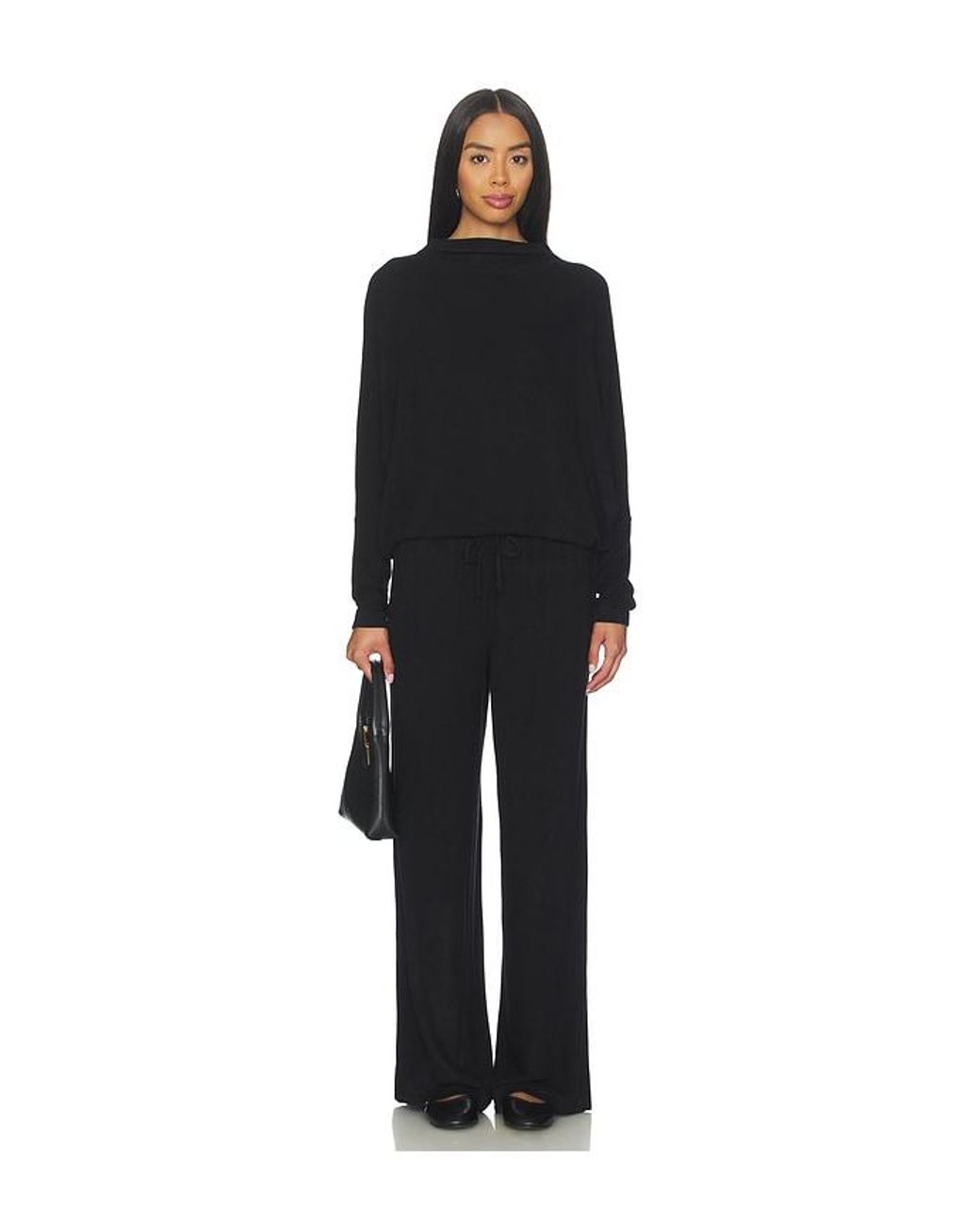 Eberjey Black Cozy Time Pant