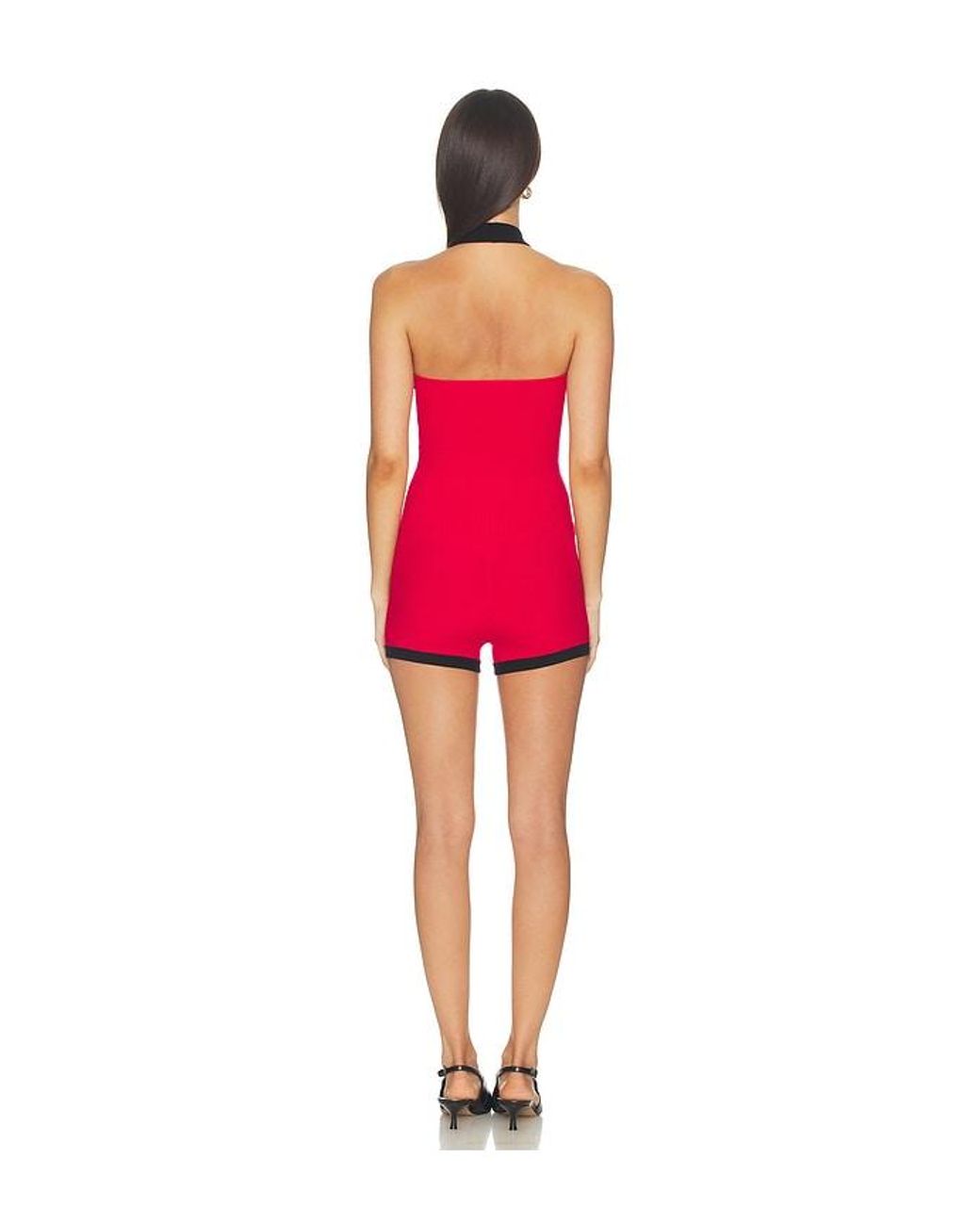 Nana Jacqueline Red Ava Knit Romper