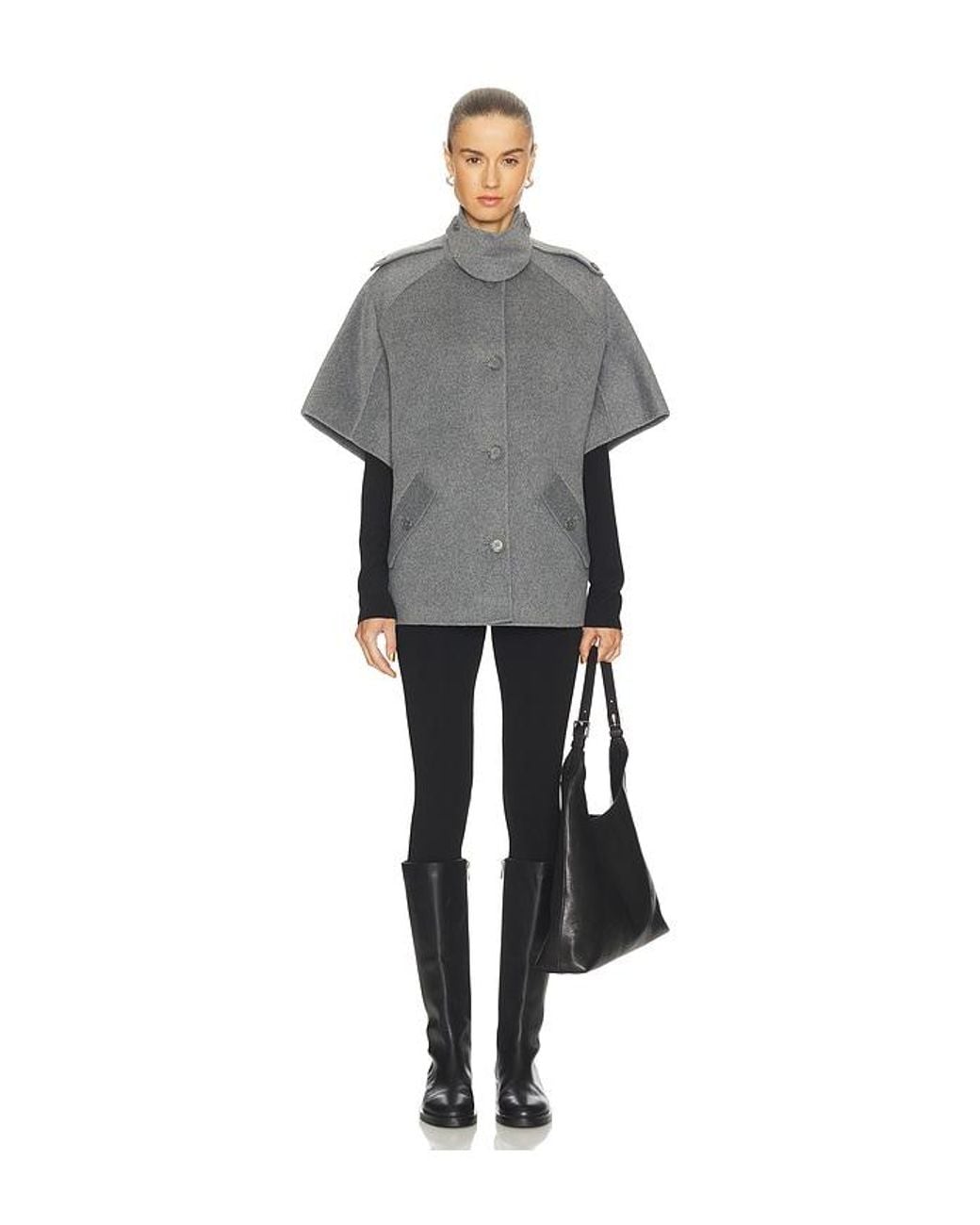 Jonathan Simkhai Gray Jones Cape Jacket