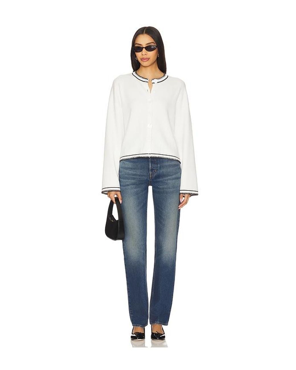 SNDY'S White Daphne Cardigan