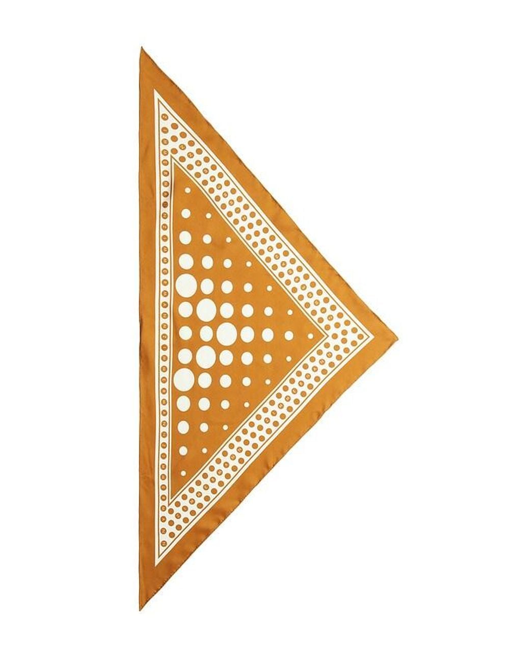 Zimmermann Orange Printed Silk Triangle Scarf