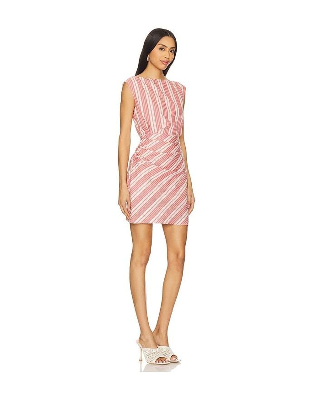 Faithfull The Brand Pink Reign Mini Dress